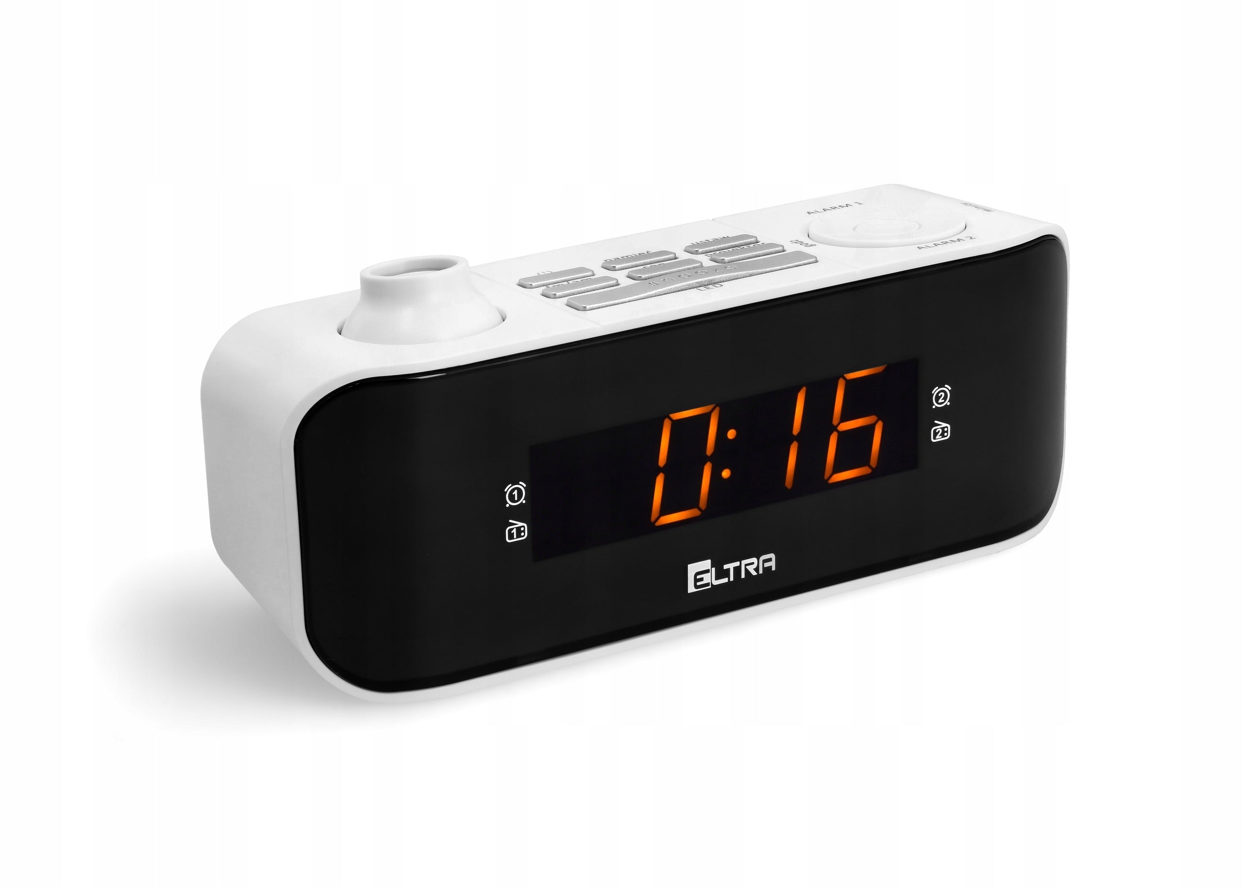 Eltra radio alarm clock Kasia with LED display projector brightness adjustment Packaging status original
