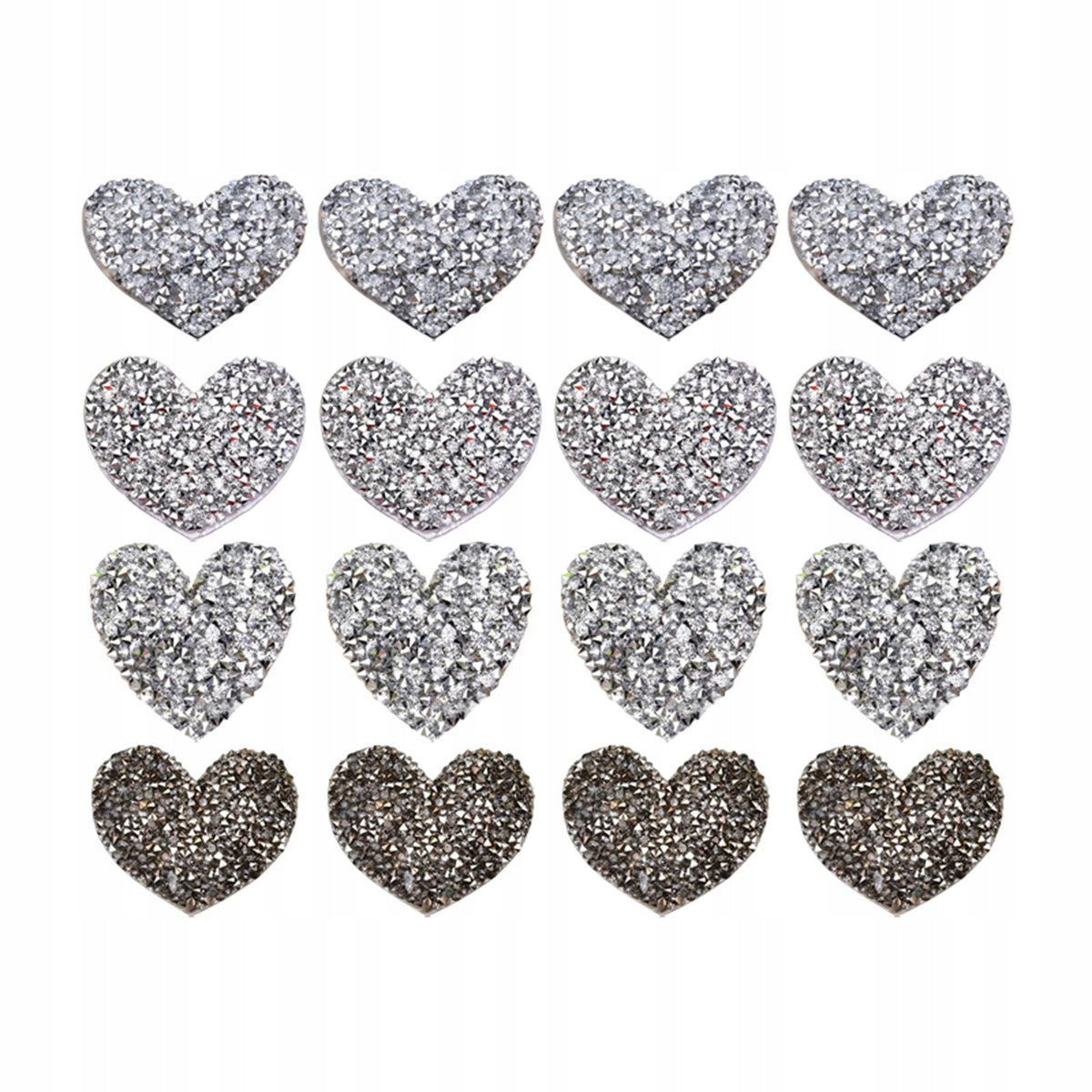 Embroidered Patches For Clothing T Silver 16Pcs
