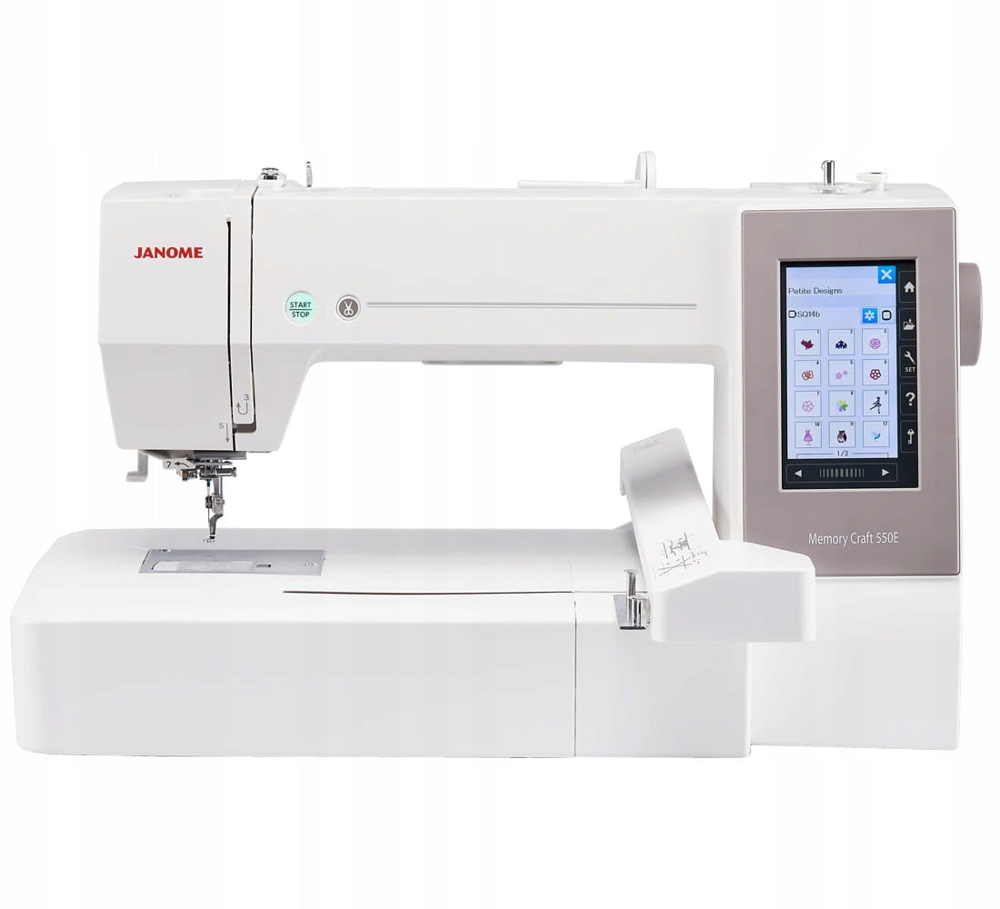Embroidery machine Janome MC550E computer 360x200 mm polish menu characters