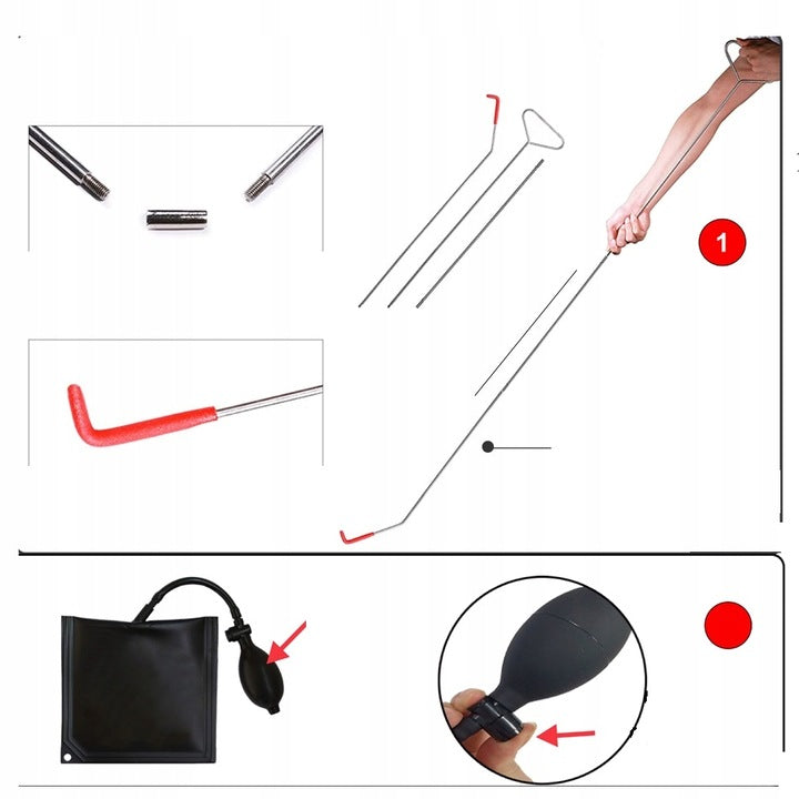 Emergency Car Door Opener Kit with Cushions and Bag Brand no brand