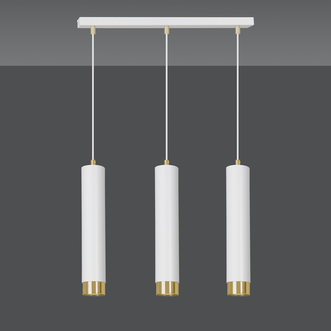 Emibig pakabinamas šviestuvas Kibo 3 White/Gold