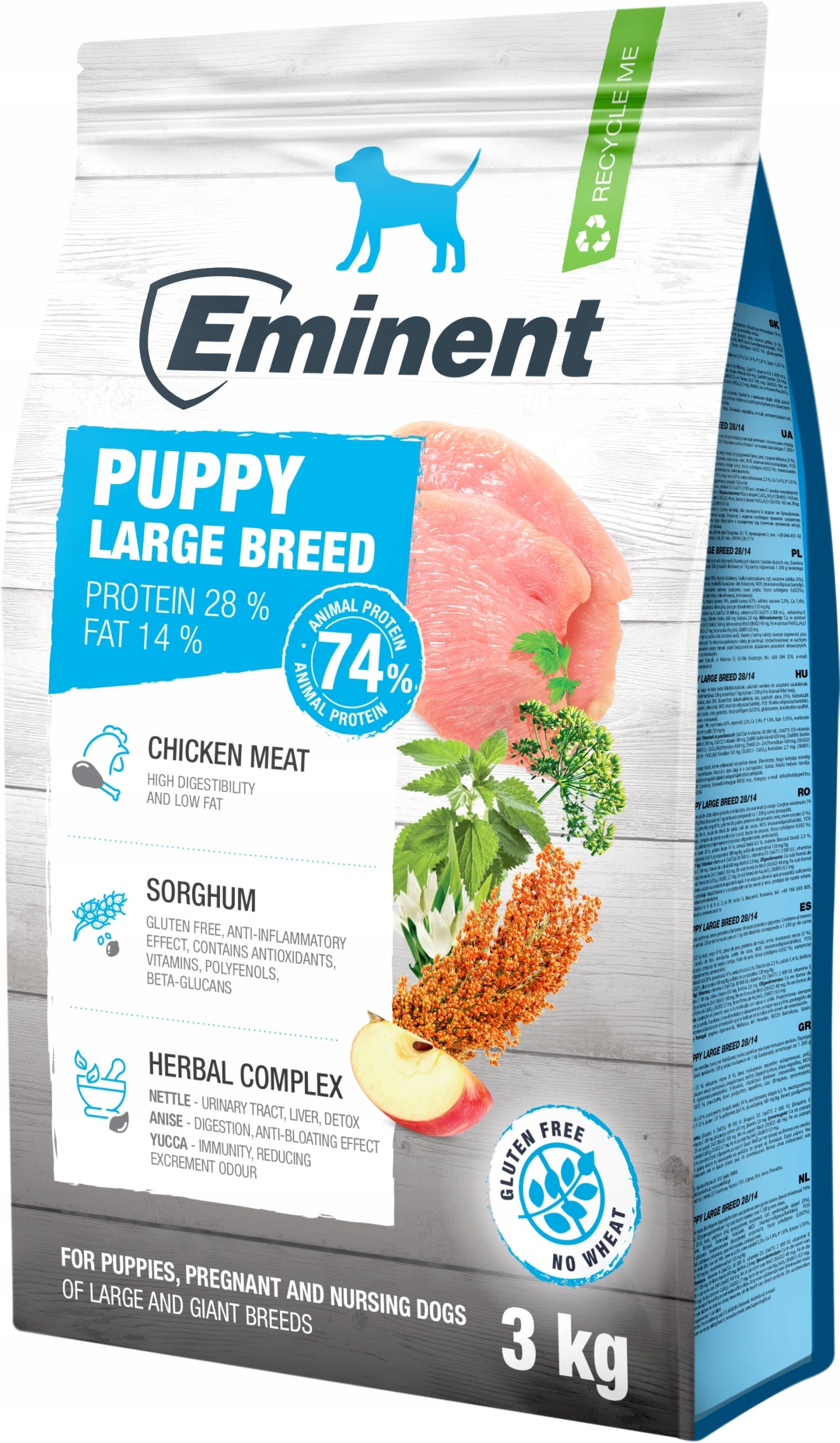 Eminent Puppy Large Breed 28/14 3kg for puppies and pregnant bitches of large breeds