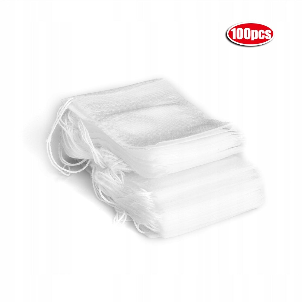 Empty Non Woven Tea Bags Herb Filter Loose Paper With Drawstring 5 Expiration date not specified