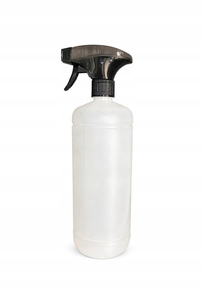 Empty bottle with atomier up to 1l for chemistry cleaning products dispenser