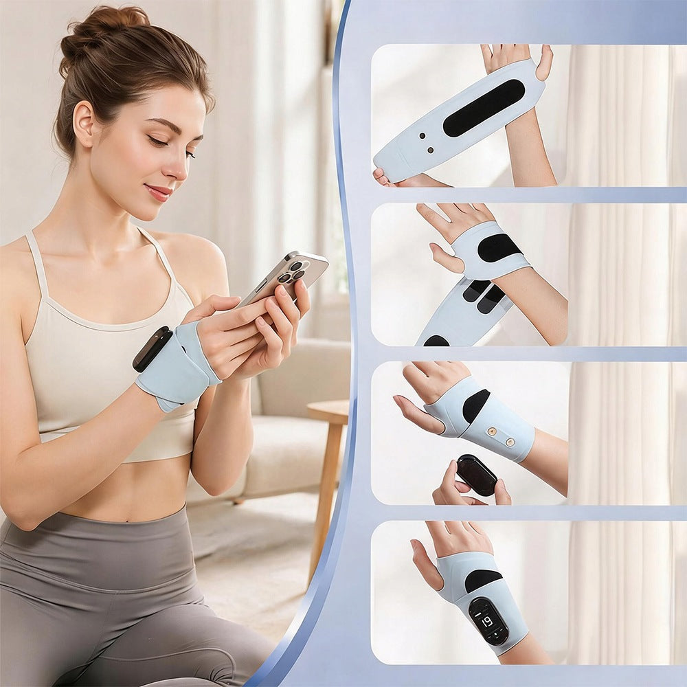 Ems Hand and Wrist Massager With 8 Massage Modes, Charging Usb Packaging status original