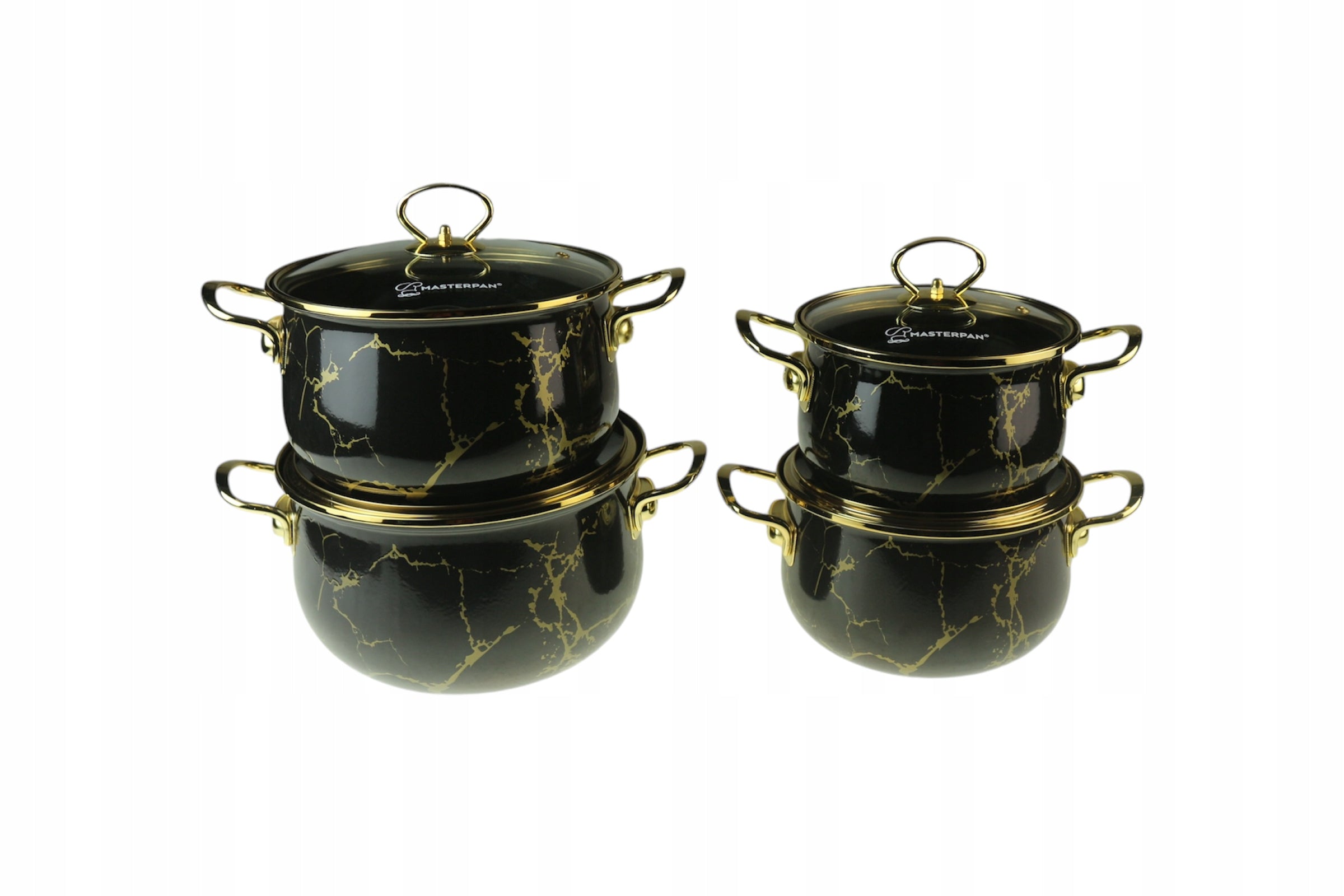 Enamel Pots MasterPan 8 el. Set of Pots Enamel For Gas For Induction EAN (GTIN) 5906700010637