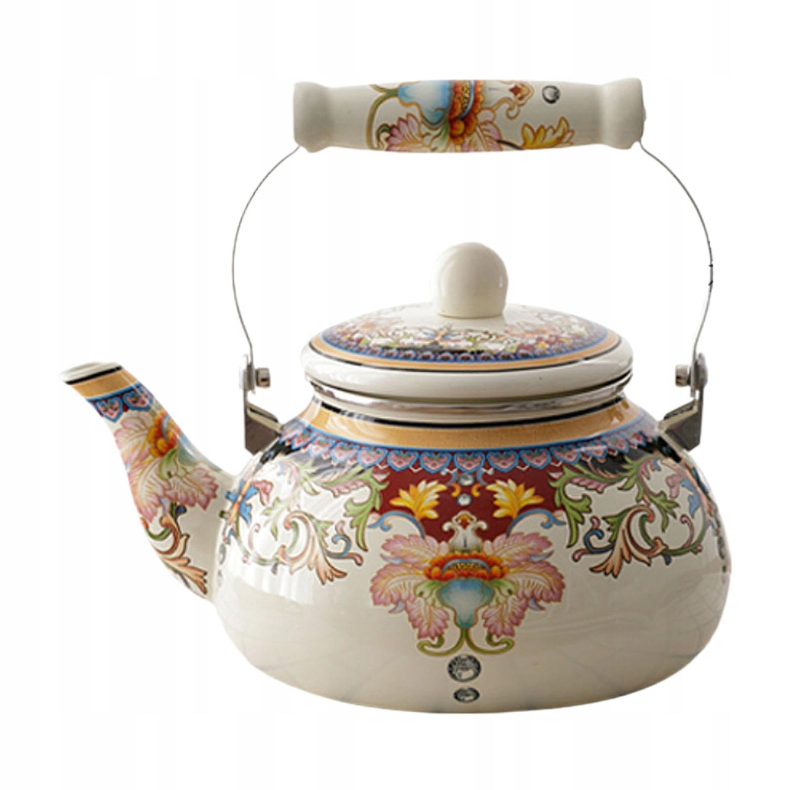 Enamel Tea Kettle Heat Resistant Multifunctional Water Kettle for Style E Kind steam juicer