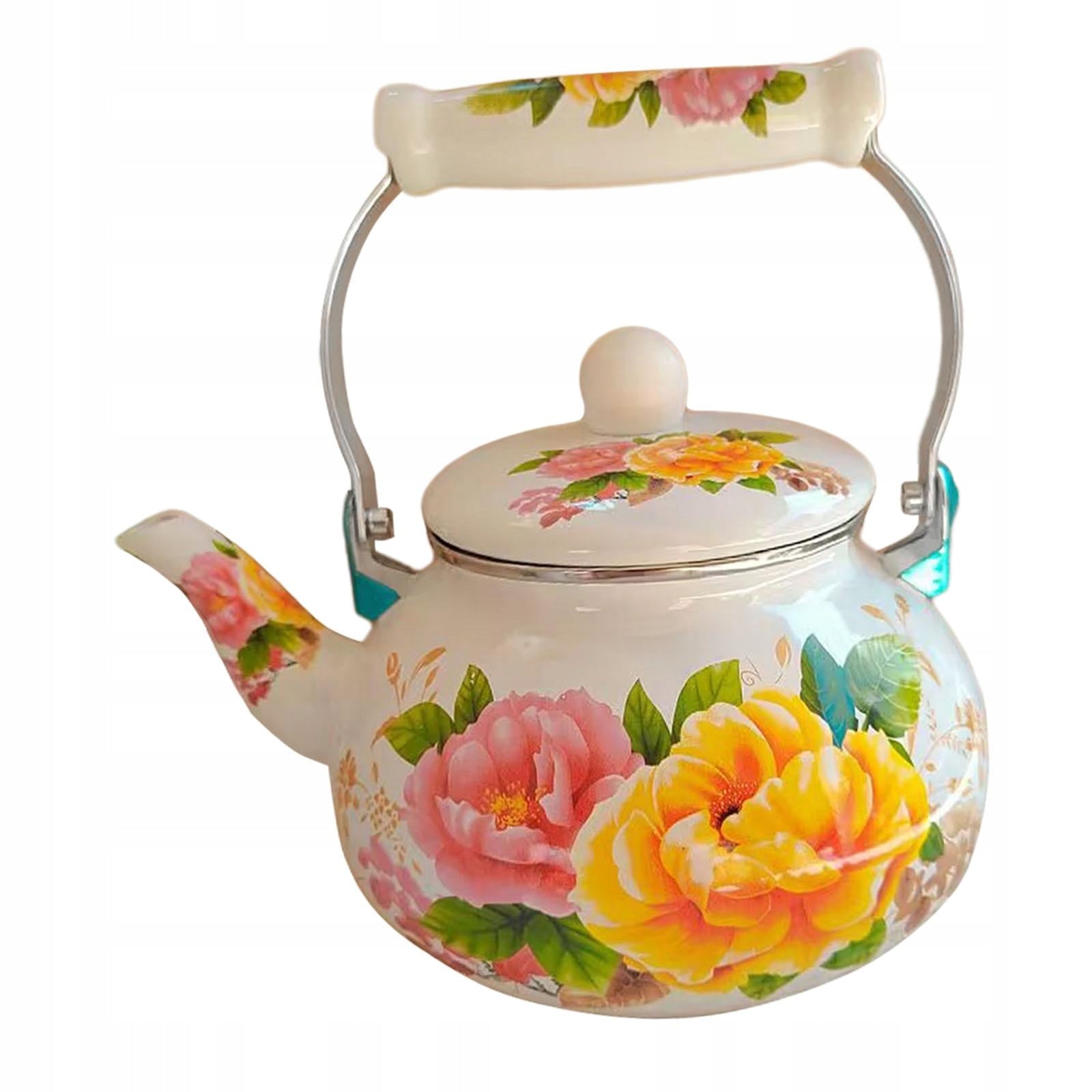 Enamel Tea Kettle with Handle Large Capacity Water Pitcher for Style C