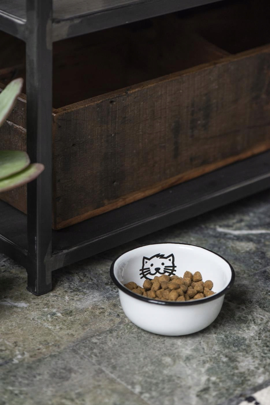 Enamel bowl for cat Ib Laursen Diameter 11 cm