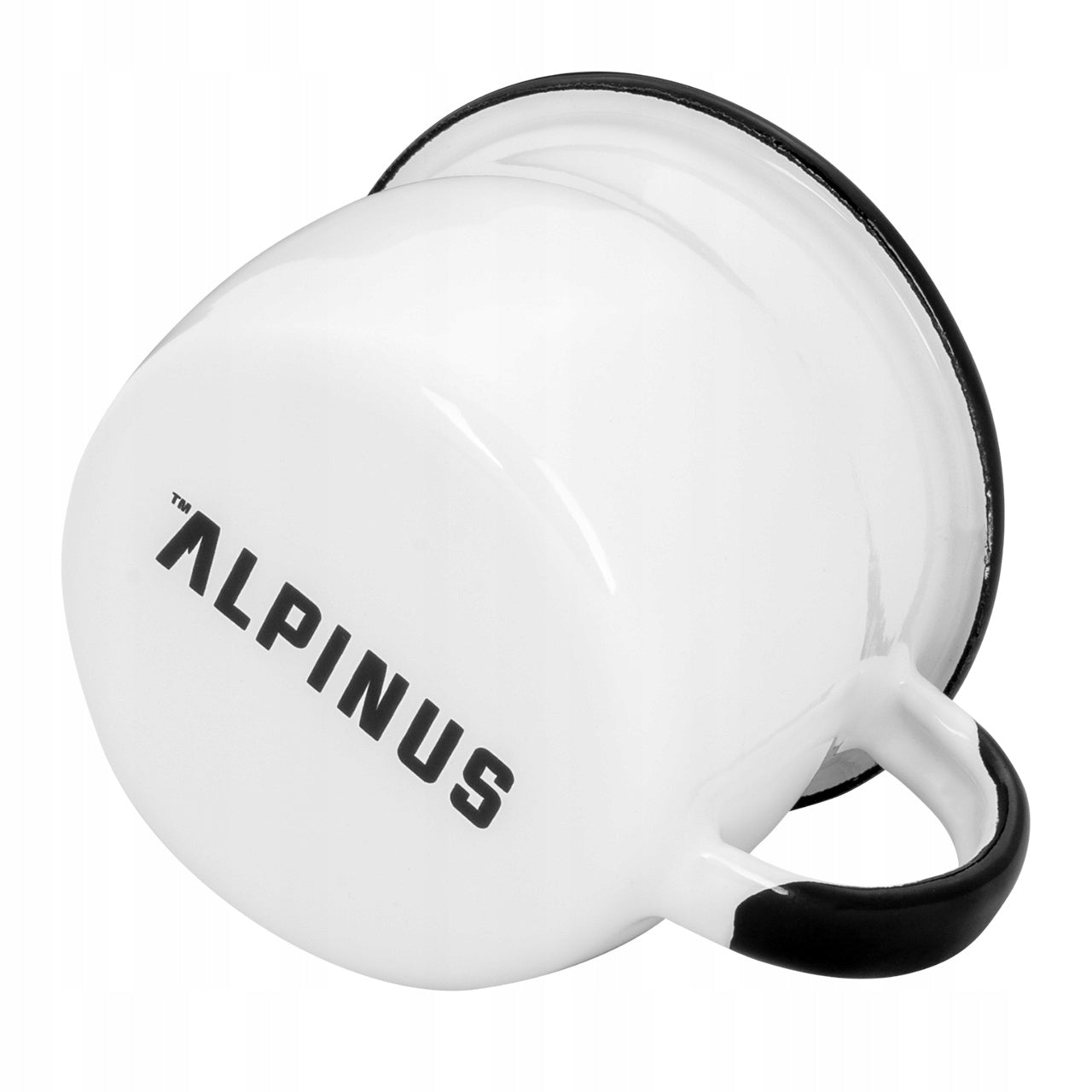 Enamel mug WHITE ALPINUS TOURIST LYNX 280ml Manufacturer code AL18045