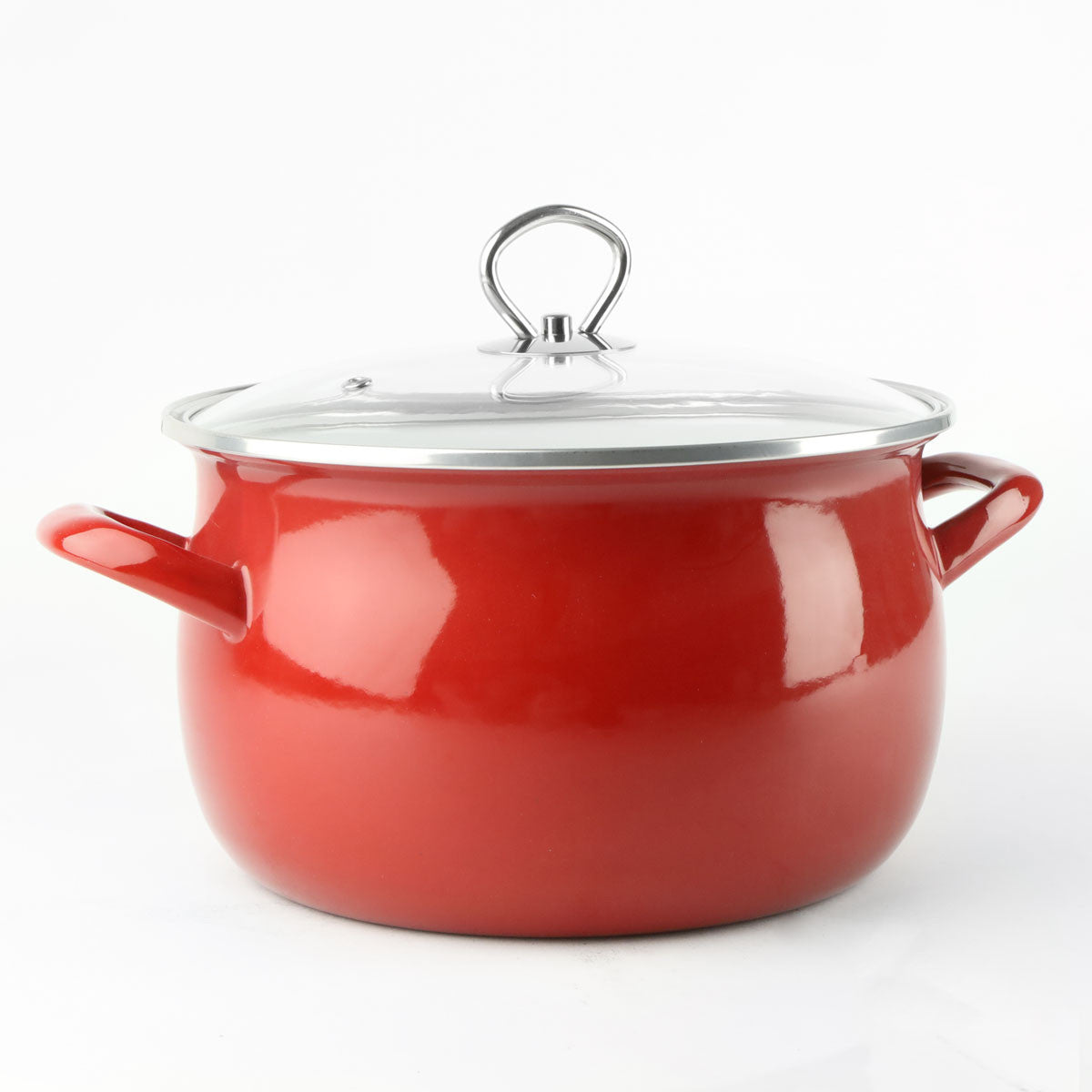 Enamel pots set of enamel pots red Helena 10 elements Number of items in the set 10