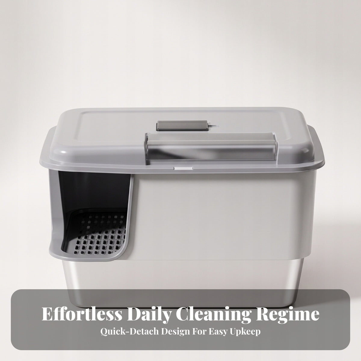 Enclosed Cat Litter Box Odor Resistant Stainless Steel Litter Box for Cats Manufacturer code 05664132731