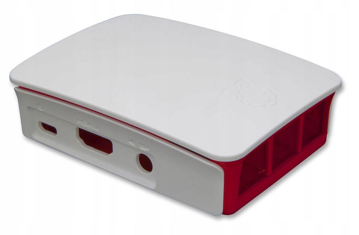 Enclosure for Raspberry Pi 3B+/3B official white-raspberry