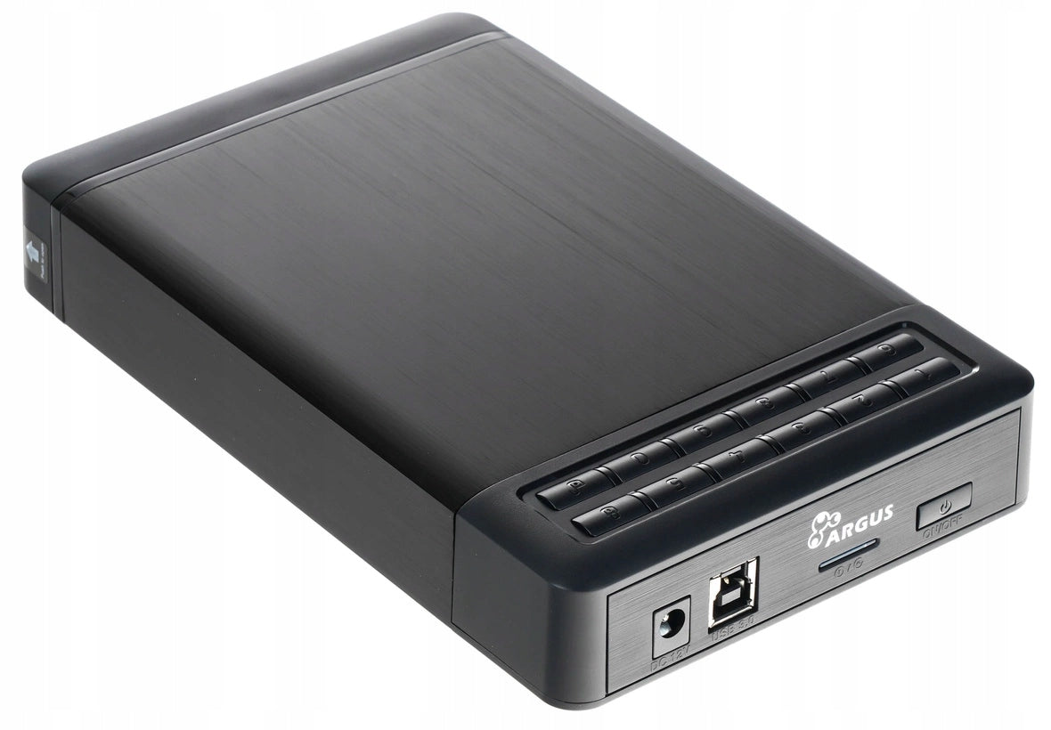 Encrypted Portable Drive 2TB Argus GD-35LK01 USB 3.0 256-bit AES Password Manufacturer code GD-35LK01-2TB