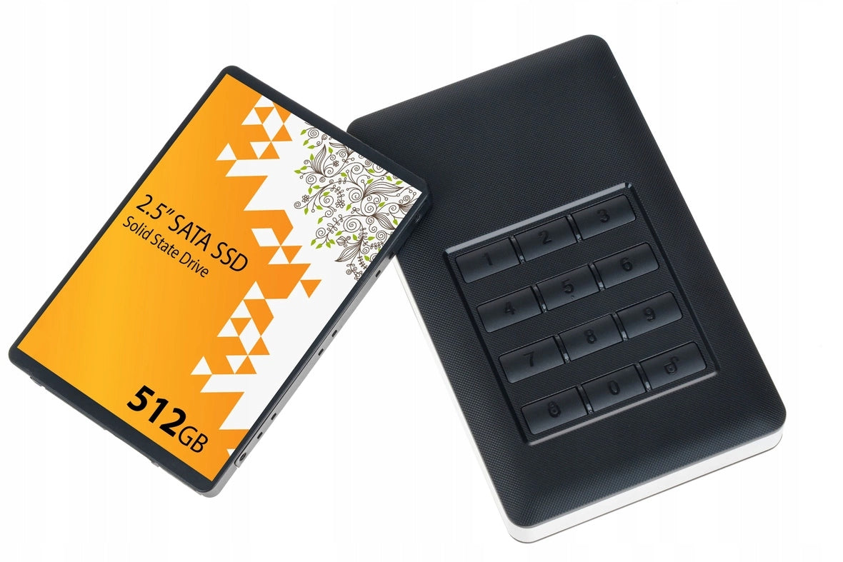 Encrypted Portable SSD 512GB Argus GD-25LK01 USB 256-bit AES Password