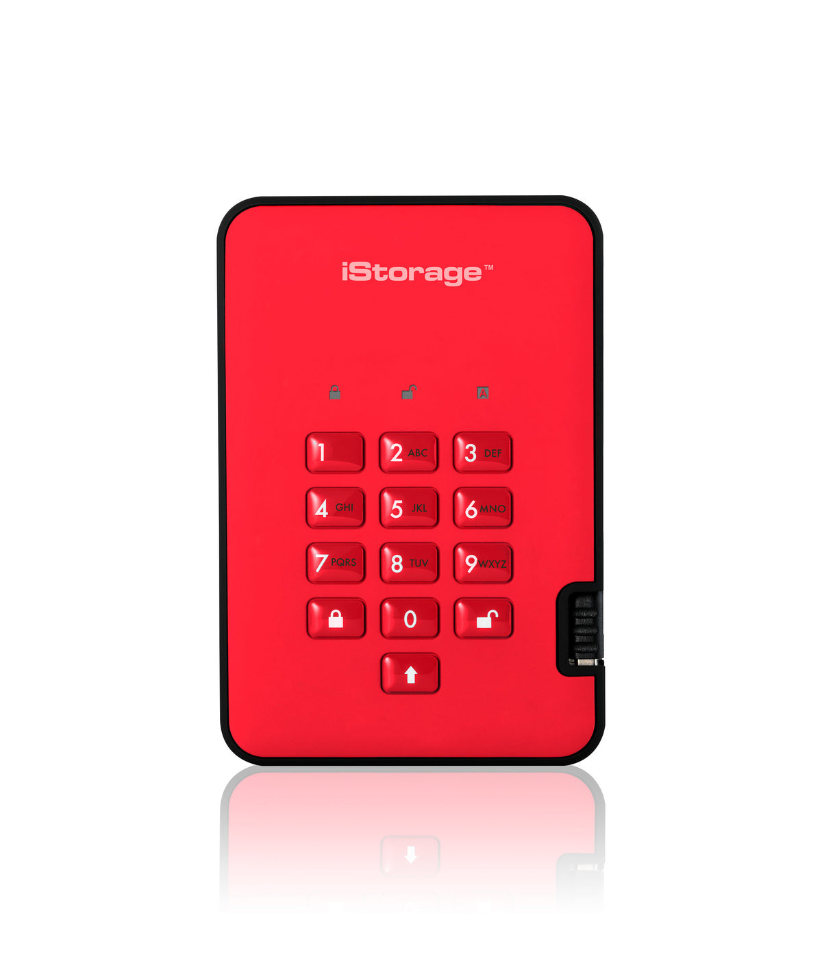 Encrypted diskAshur2 Encrypted Portable SSD 256-bit 4TB RED Manufacturer iStorage