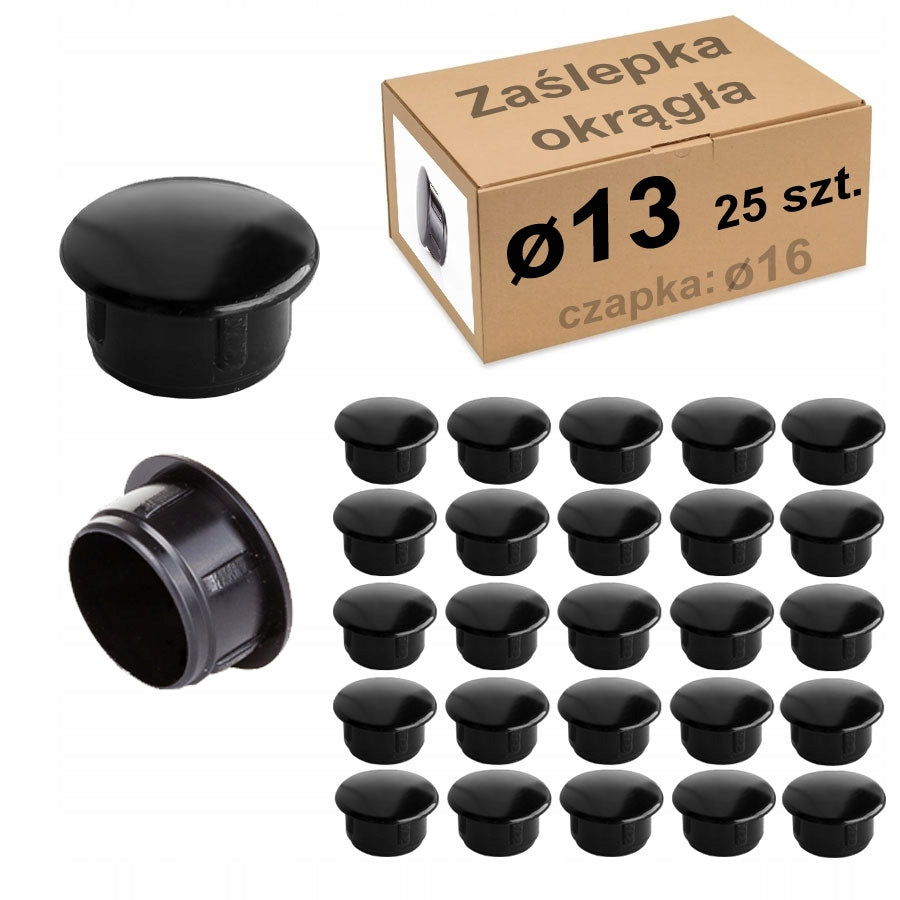 End cap for Round hole Fi 13 plug stopper grille (25 pieces)