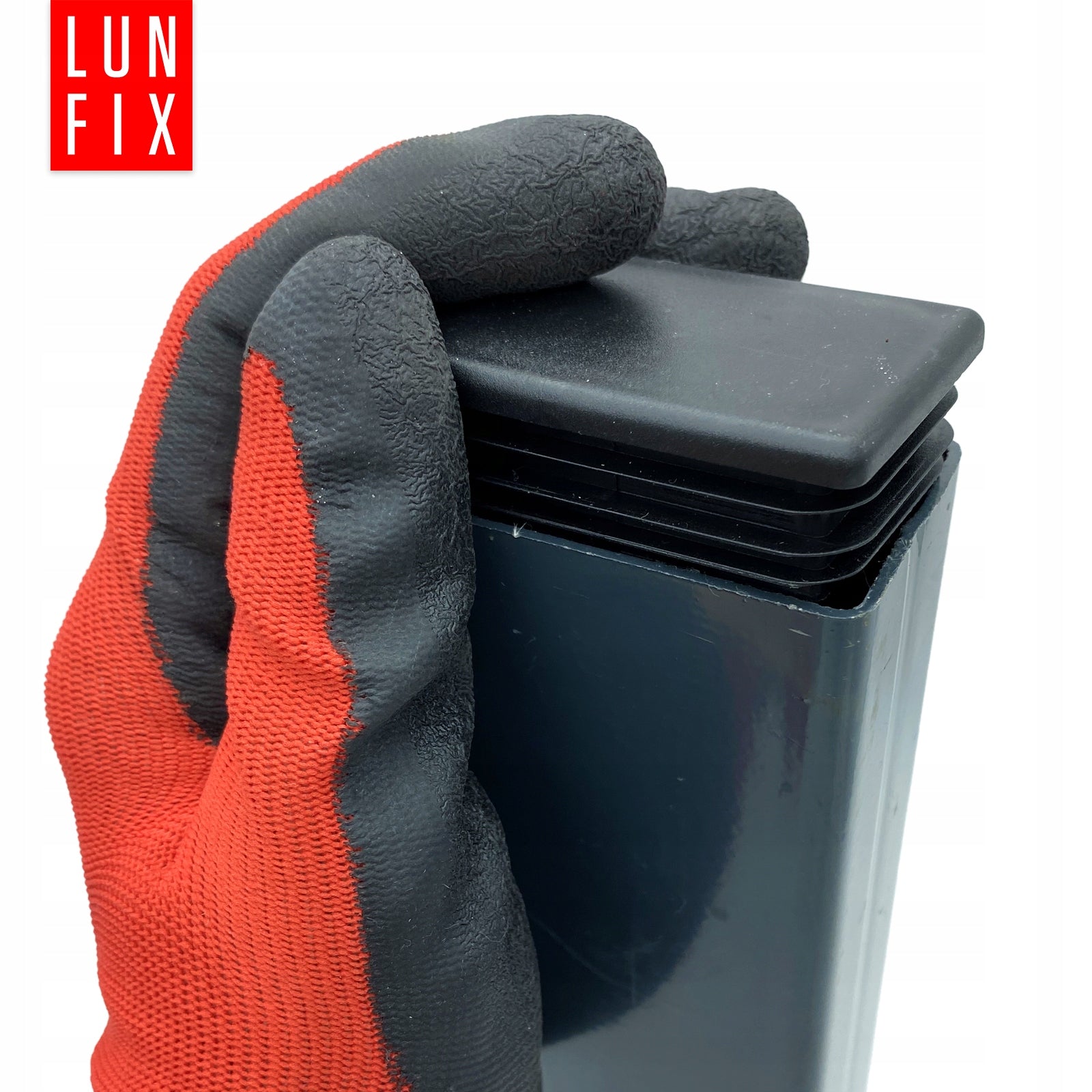 End caps for profiles 60x40 black rectangular plastic 10pcs. Diameter/width 40 mm