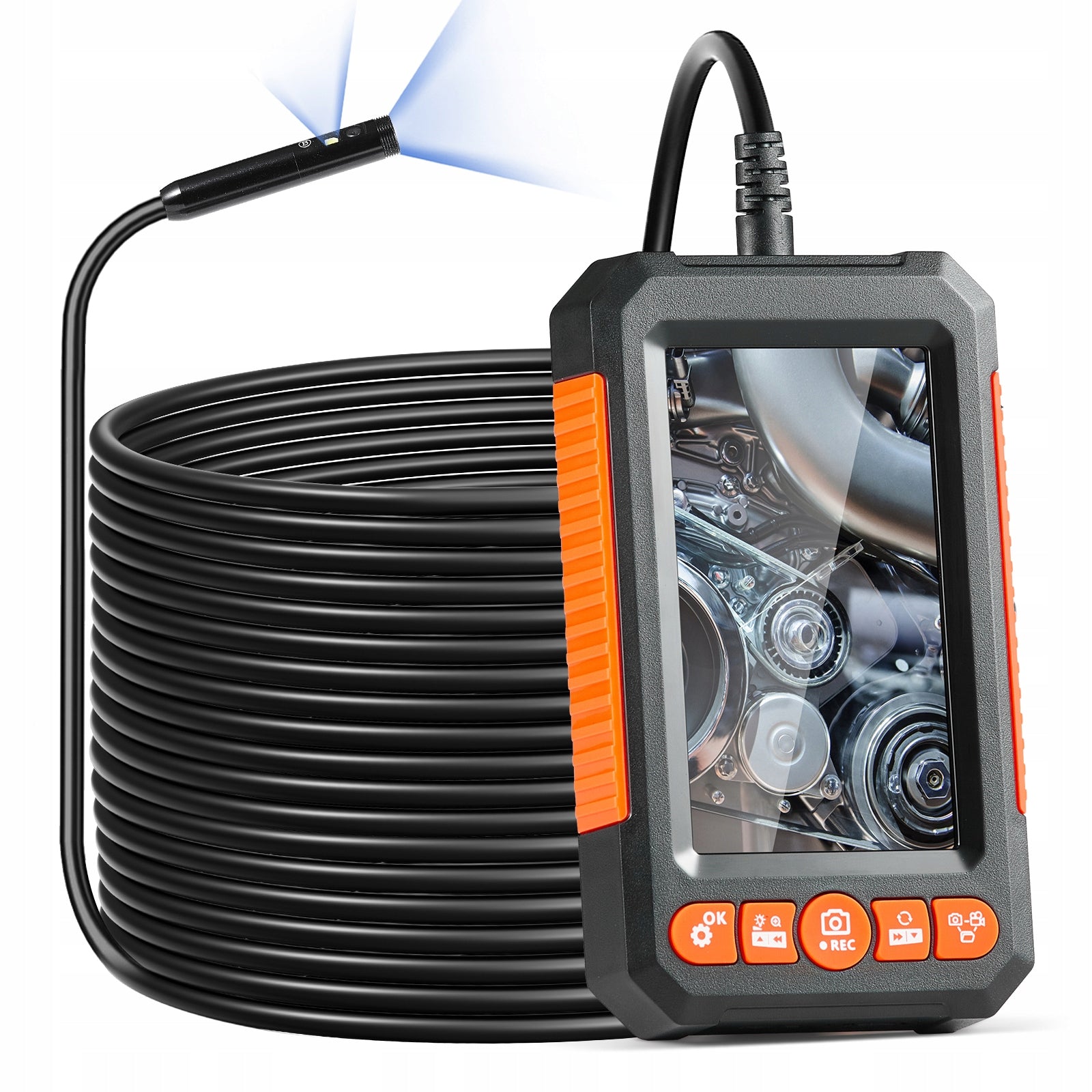 Endoscope Camera 2000MAH 2 Pcs Lenses Cable 15M Inspection Camera Brand SucceBuy