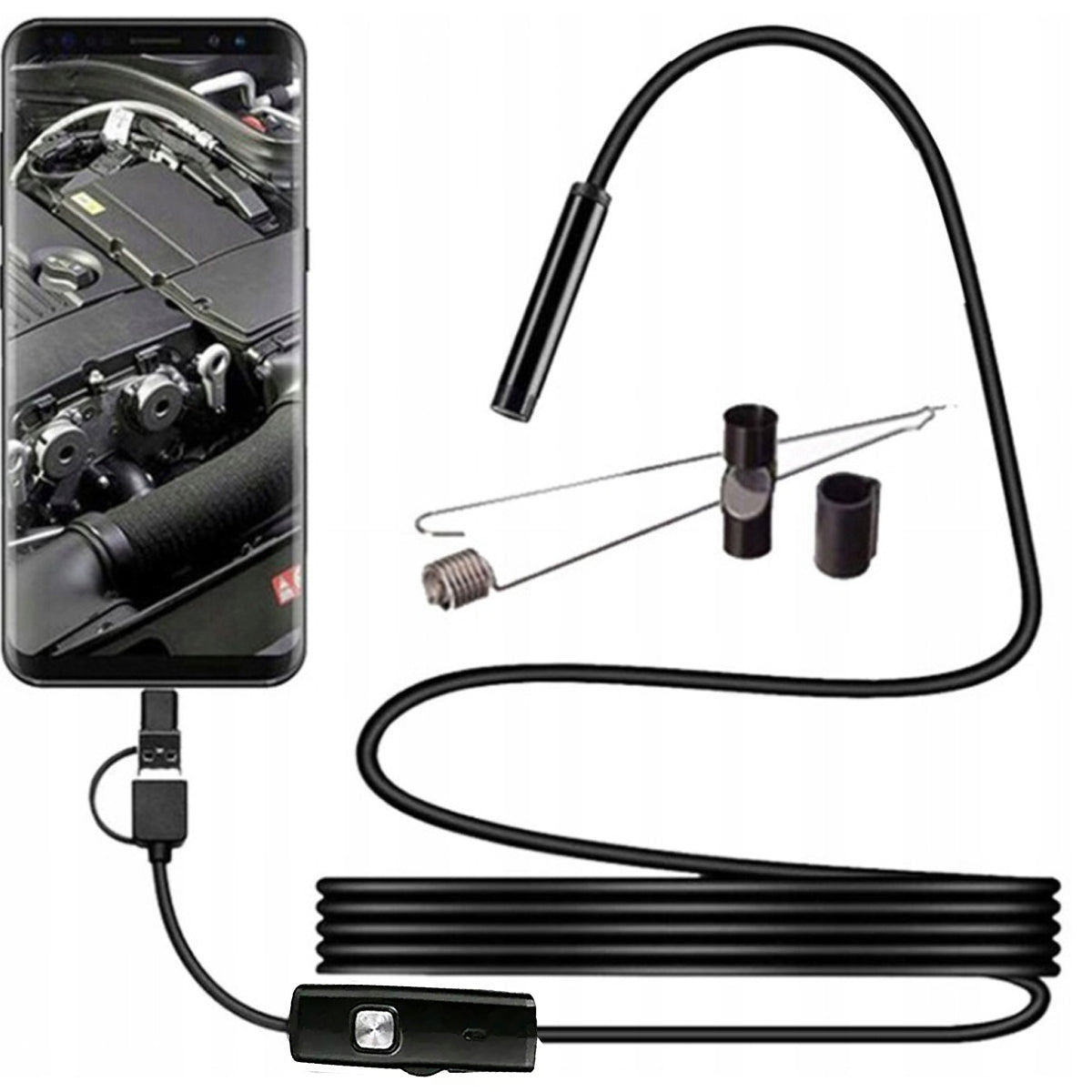 Endoscope Camera USB 6LED IP67 waterproof|5m|Inspection of pipes, motors