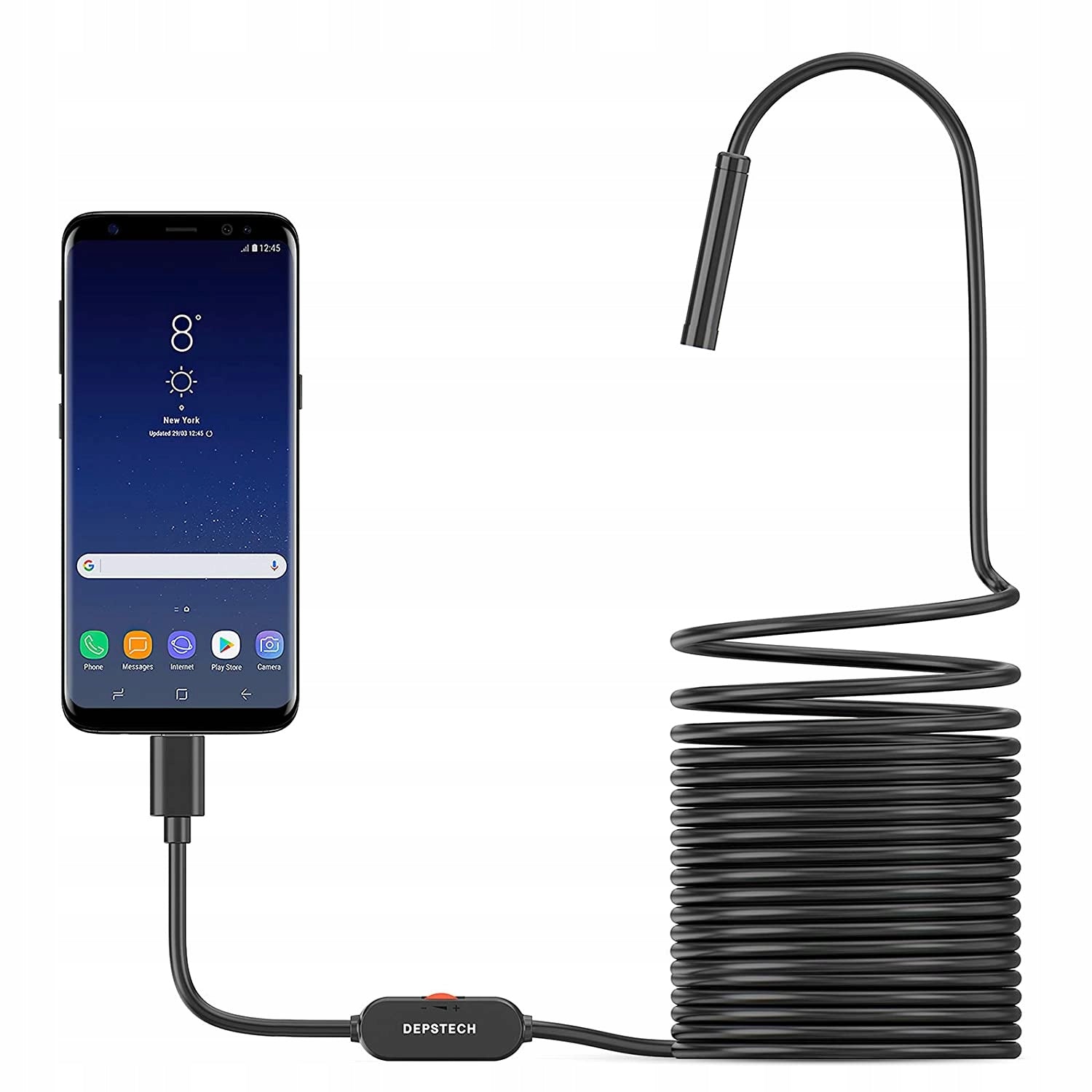 Endoscope Camera Waterproof for Smartphone 5m Depstech