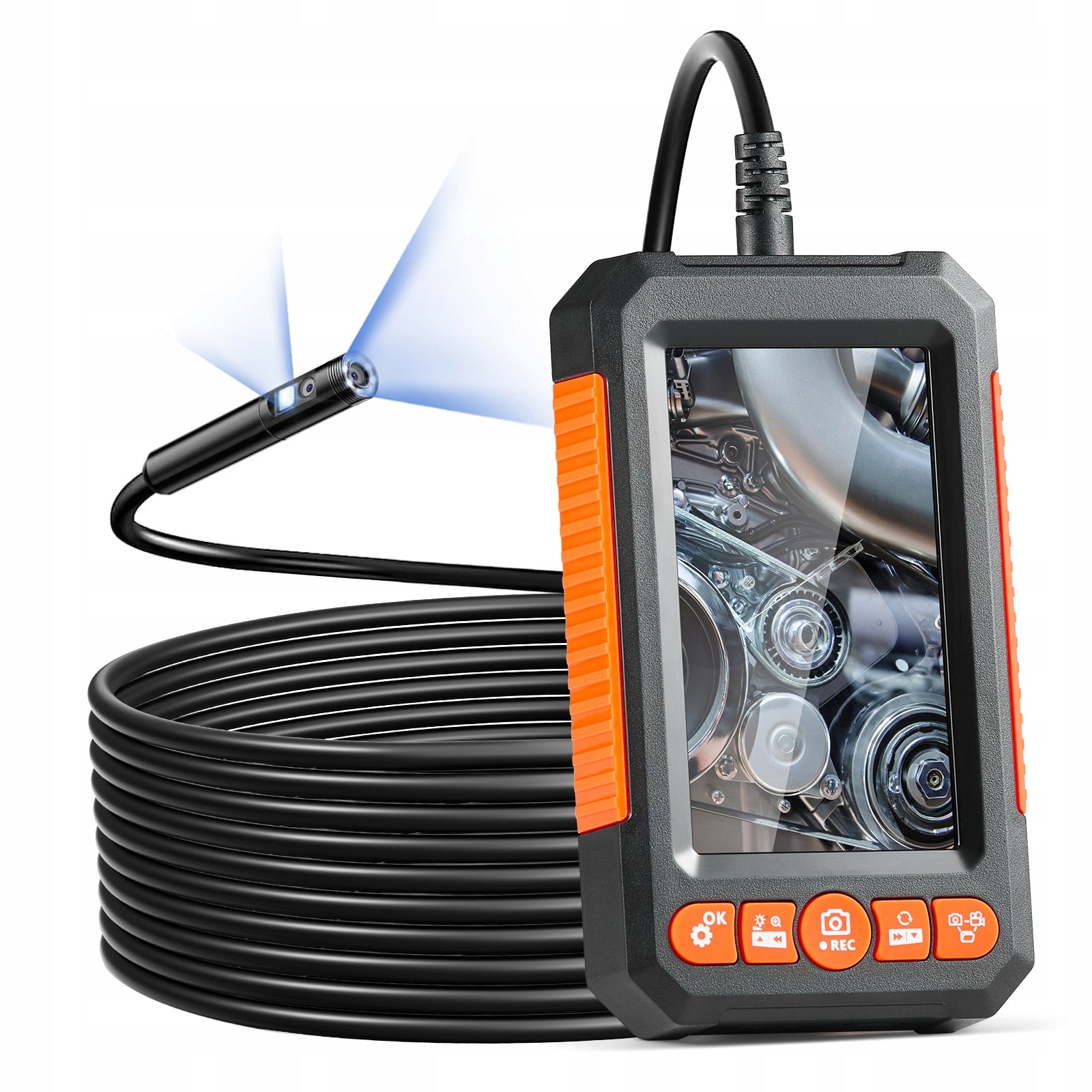 Endoscope Camera with Lights Dual Lens Borescope 16.4FT Cable 4.3" Screen Manufacturer code FXKQXNKJDPM4D04UH