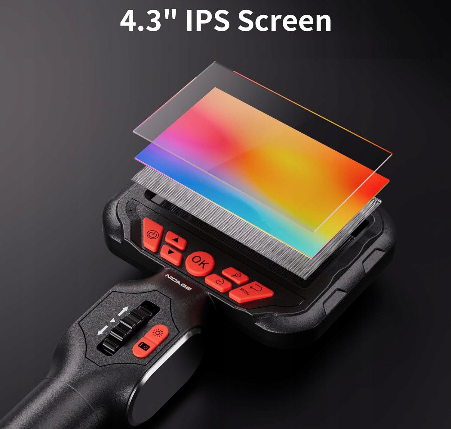 Endoscope Inspection Camera MOVABLE HEAD 210° 1.6m 6mm for MOTOR PIPES Brand Caciol