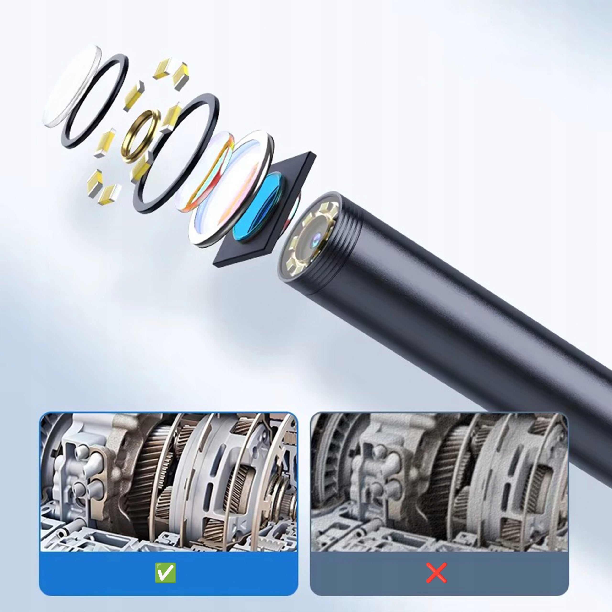 Endoscope Inspection Camera WIRELESS Waterproof WiFi 3m For Phone Brand Renew Force
