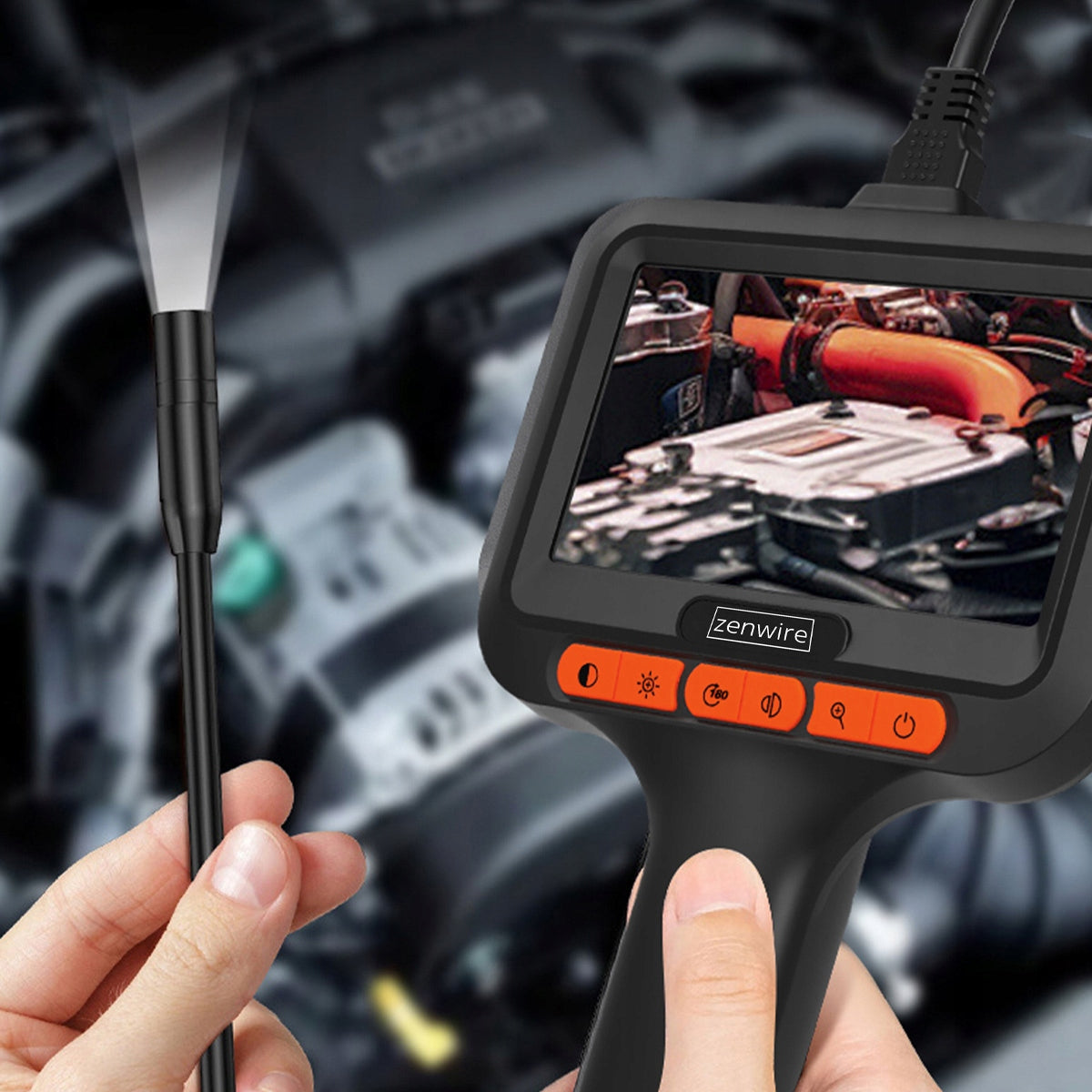 Endoscope Workshop Inspection Camera with IPS Display for USB-C Pipes 5m Batteries included yes