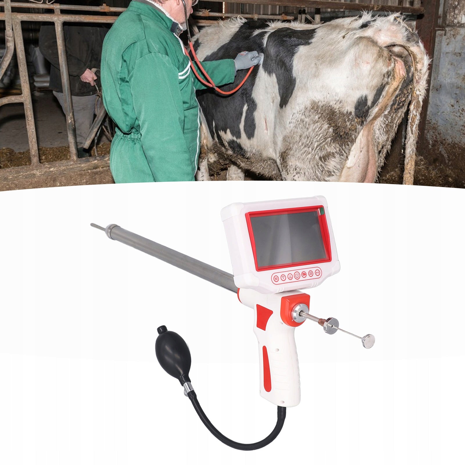 Endoscope for livestock, gun for visual insemination Manufacturer code AG251016008110