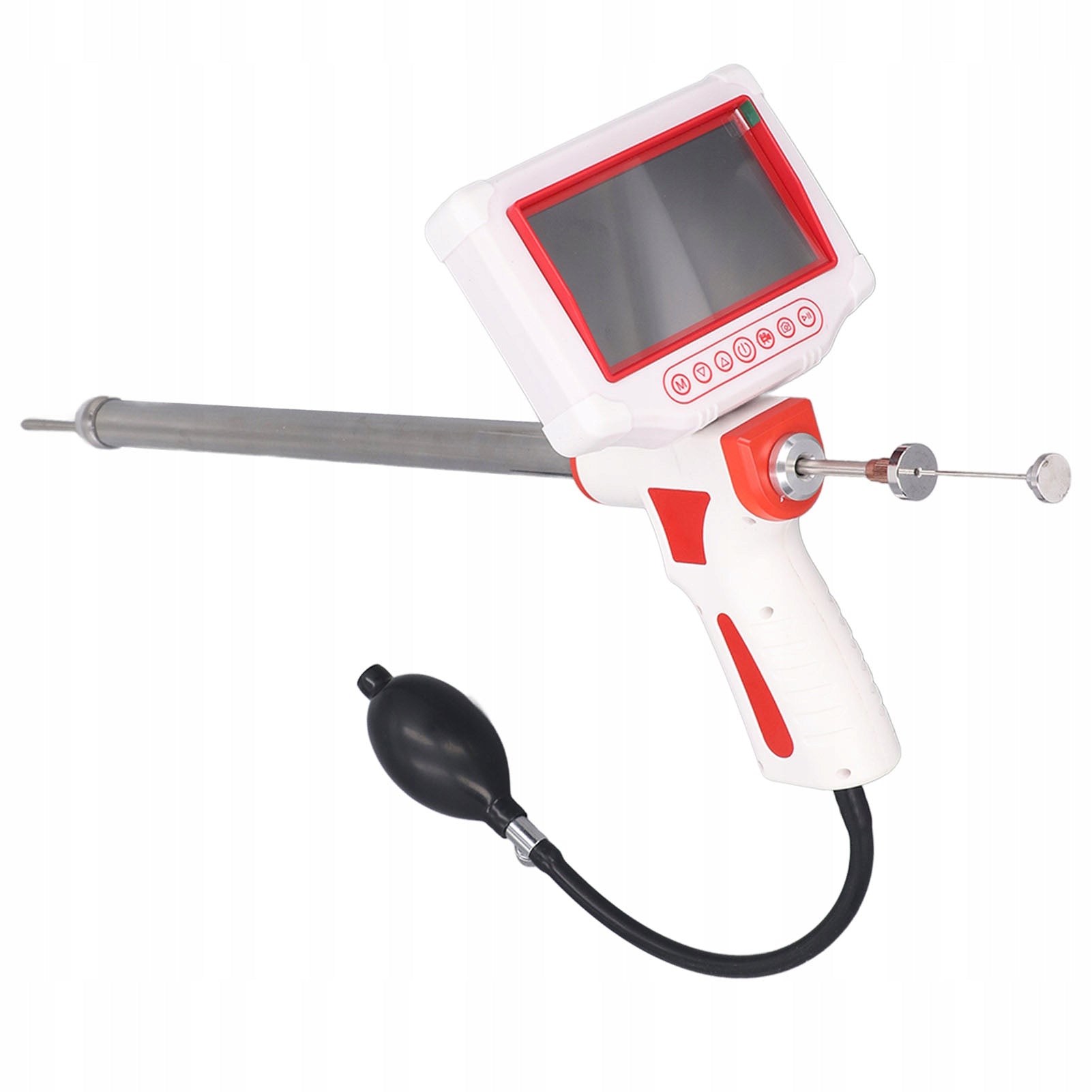 Endoscope for livestock, gun for visual insemination