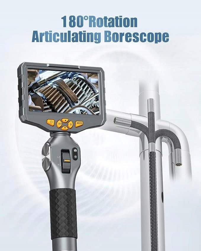 Endoscopic Camera, Inspection, Tubular Light 4,3" 1,55m, 8,5mm, 32GB SD Manufacturer code KBA01