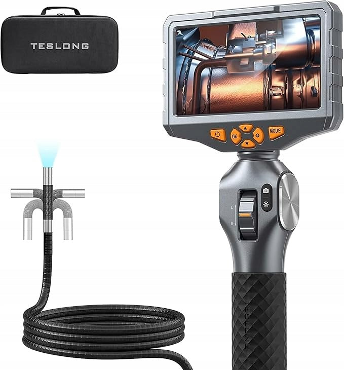 Endoscopic Camera, Inspection, Tubular Light 4,3" 1,55m, 8,5mm, 32GB SD