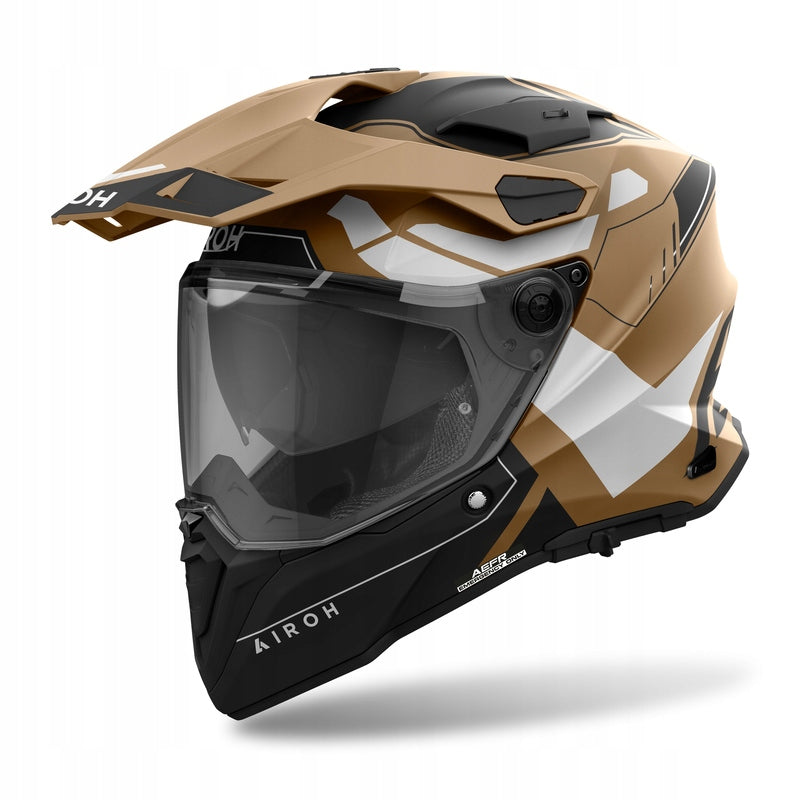 Enduro motorcycle helmet Airoh Commander 2 Reveal Sand Matt XXL