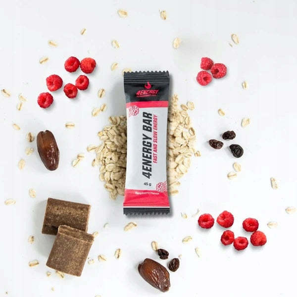 Energy Bar 45g Raspberry 4ENERGY Bar Carbs
