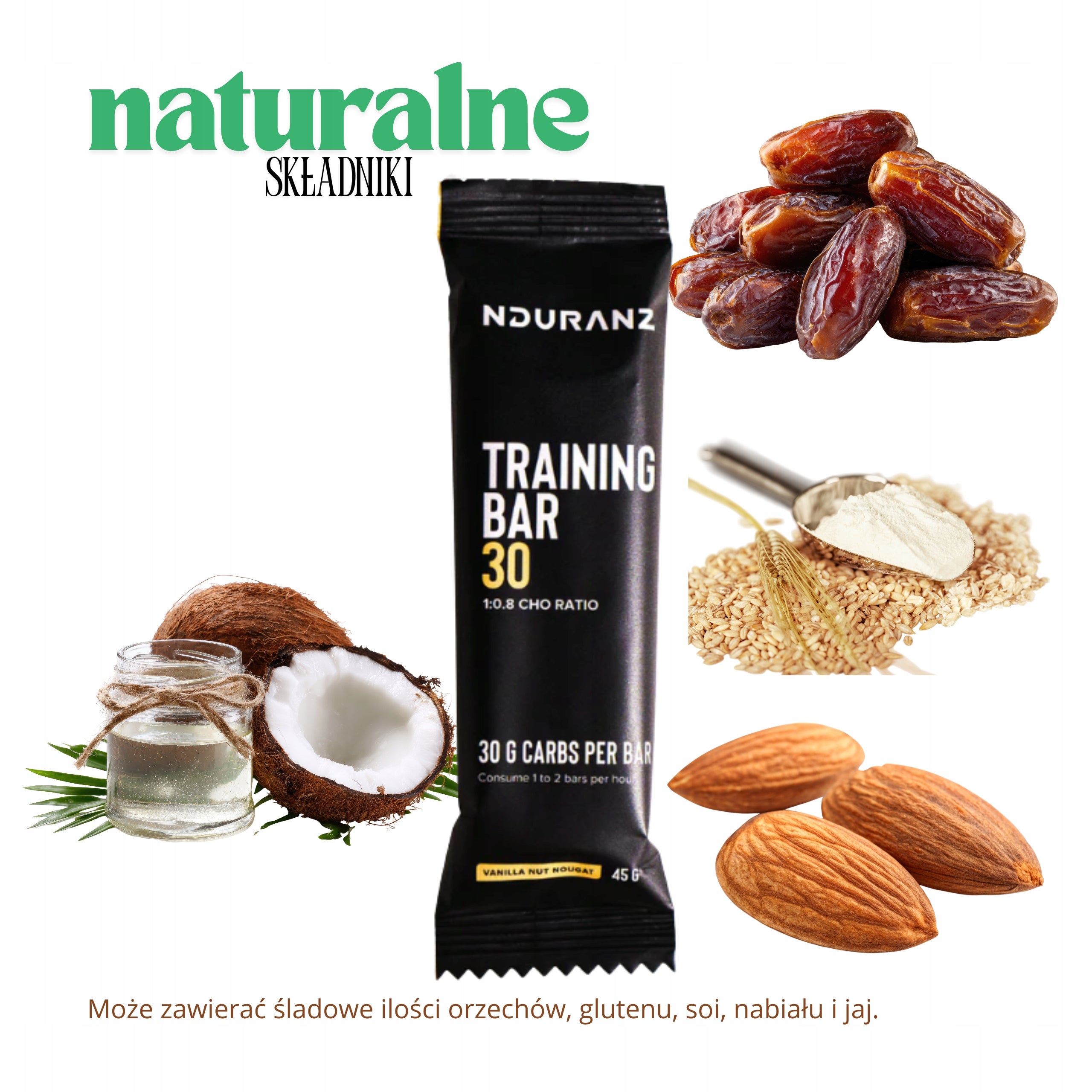 Energy Bar NDURANZ Training Bar VANILLA NUT NOUGAT 45g Packaging status original