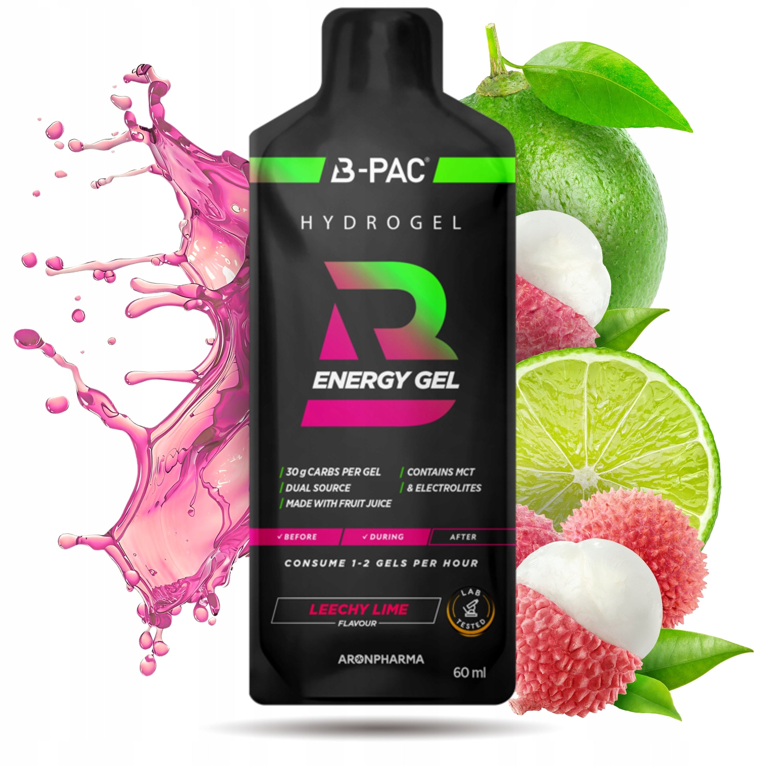 Energy Gel AronPharma B-PAC HydroGel Energy Gel Liczi 60 ml