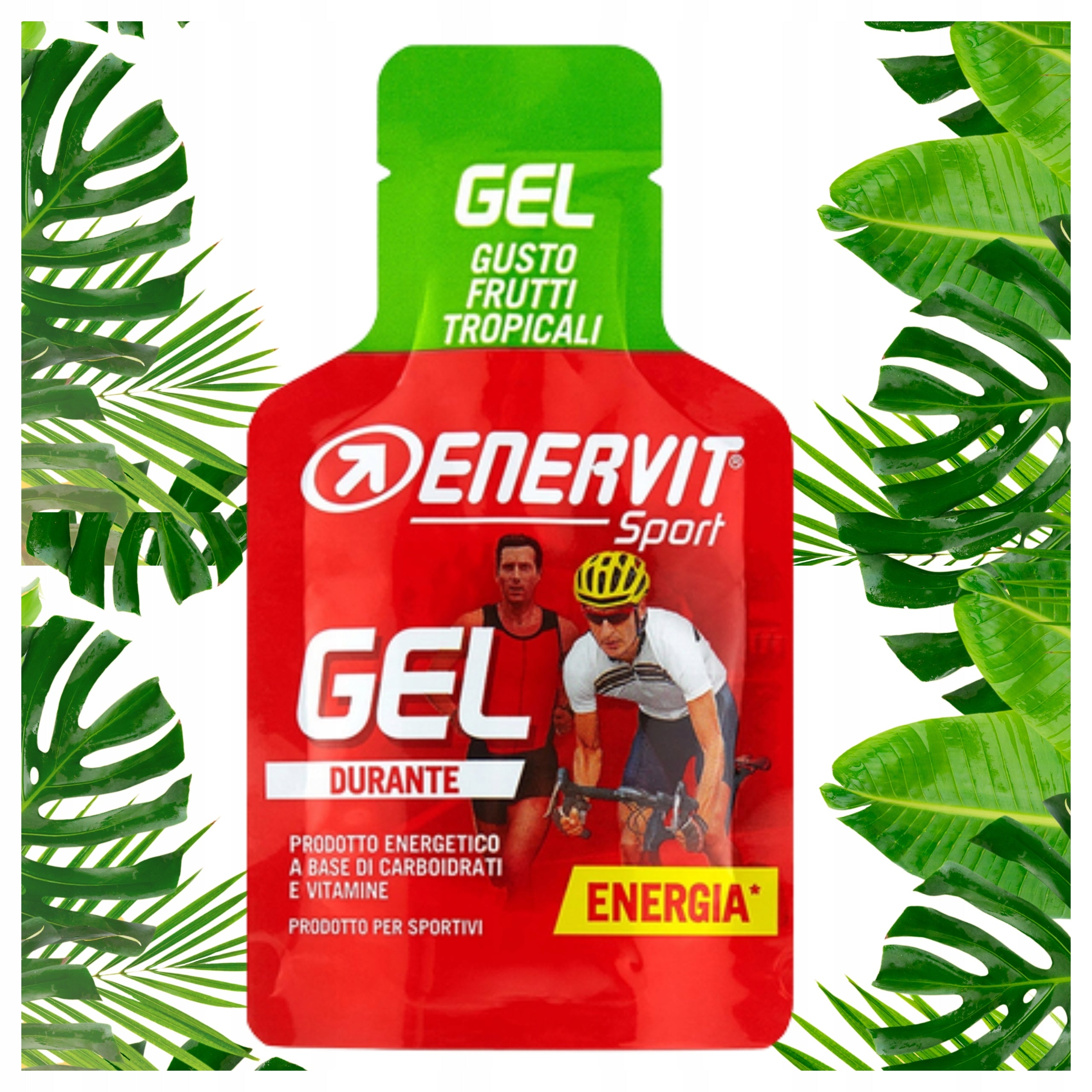 Energy Gel Enervit Gel 25ml 20g Carbohydrates Tropic Running Bike