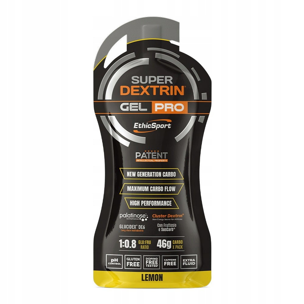 Energy Gel EthicSport Super Dextrin Gel Pro 60 ml Carbohydrates Lemon