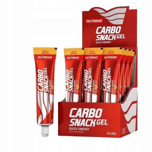 Energy Gel NUTREND Carbosnack 12x50g Apricot Beta-Alanine Training Expiration date at least six months from the date of purchase