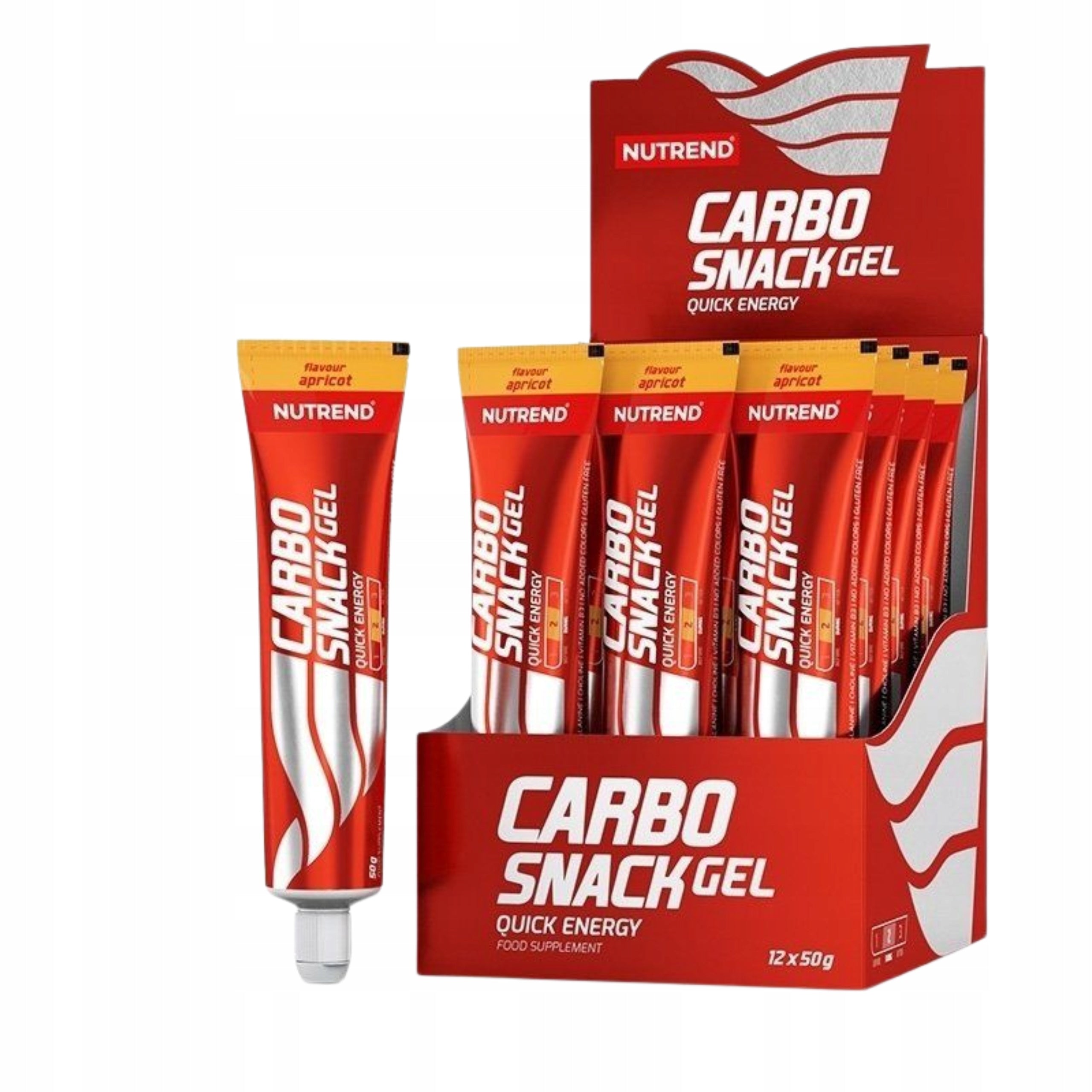 Energy Gel NUTREND Carbosnack 12x50g Apricot Beta-Alanine Training