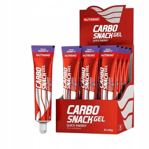 Energy Gel NUTREND Carbosnack 12x50g Beta-Alanine Berry Carbons Expiration date at least six months from the date of purchase