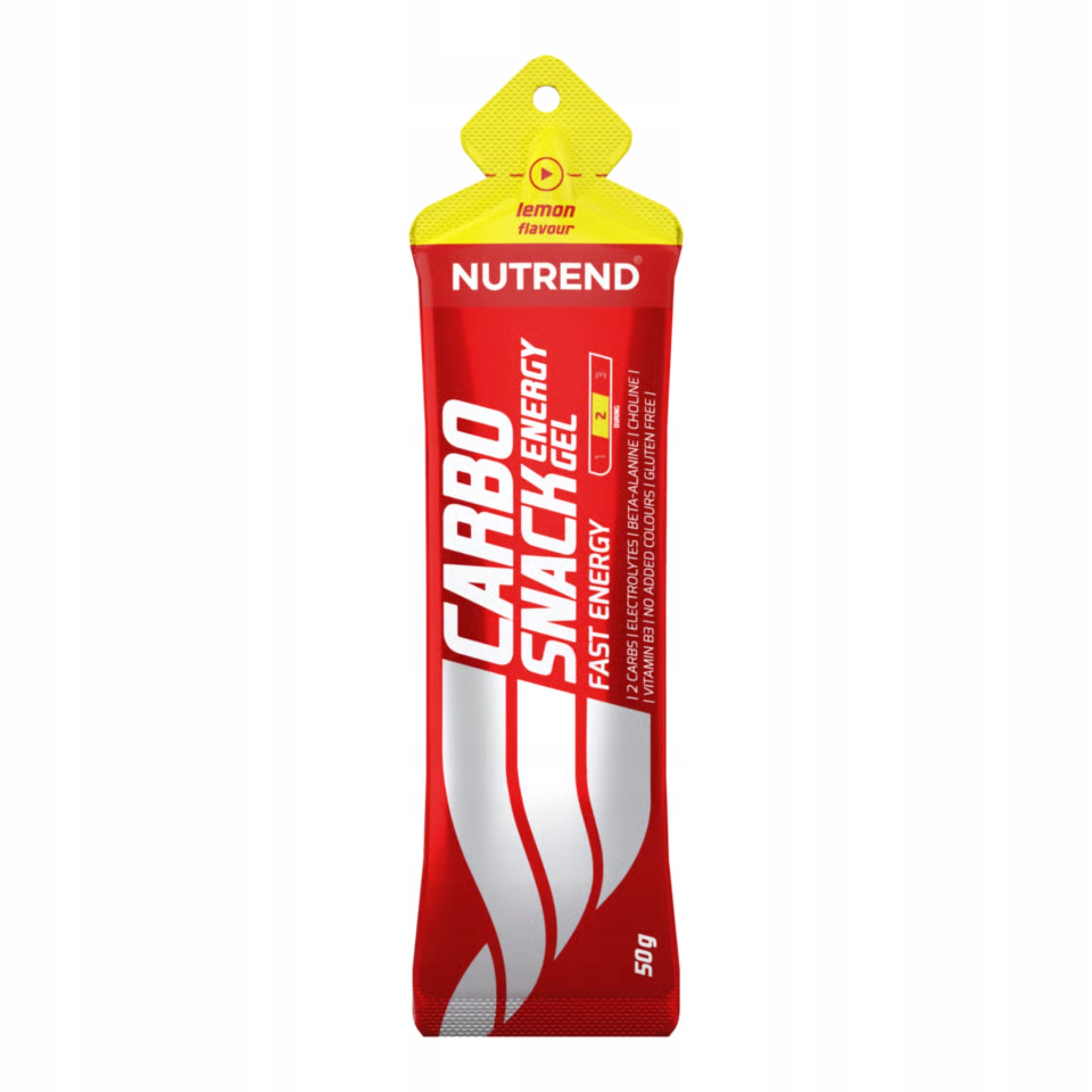 Energy Gel NUTREND Carbosnack 18x50g Lemon Beta-Alanine Training Packaging status original