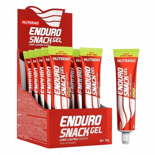 Energy Gel NUTREND Endurosnack 10x75g Apple BCAA Carbohydrates Sport Expiration date at least six months from the date of purchase