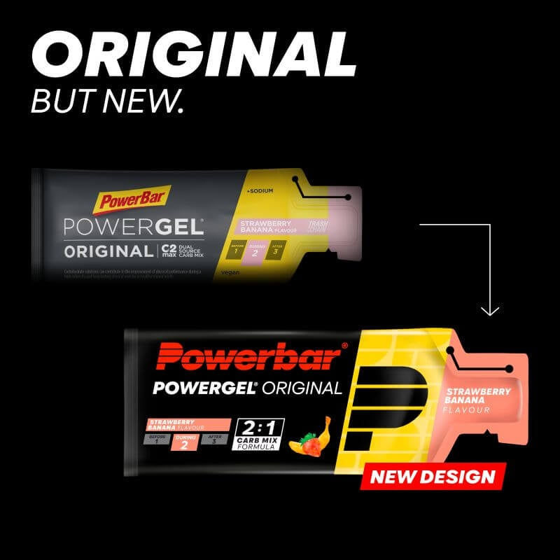 Energy Gel PowerBar strawberry-banana PowerGel Brand PowerBar