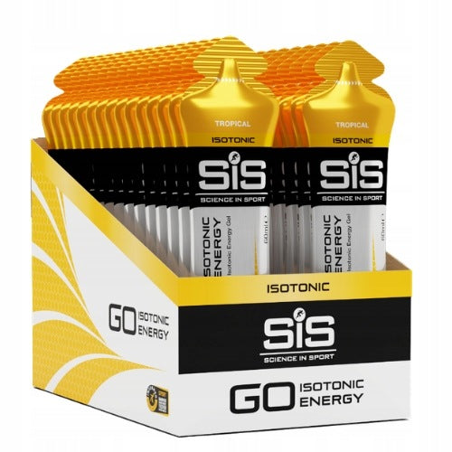 Energy Gel SIS GO Isotonic Gel 60ml x30 Tropical Energy Electrolytes Expiration date at least six months from the date of purchase