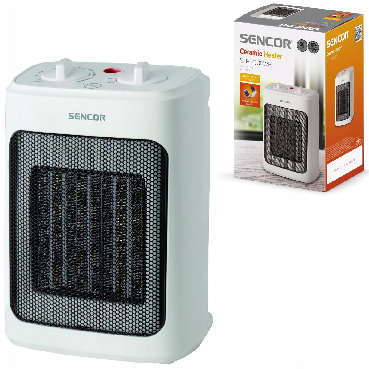 Energy Saving Ceramic Heater Sencor 7600WH PTC 15m2 2000W