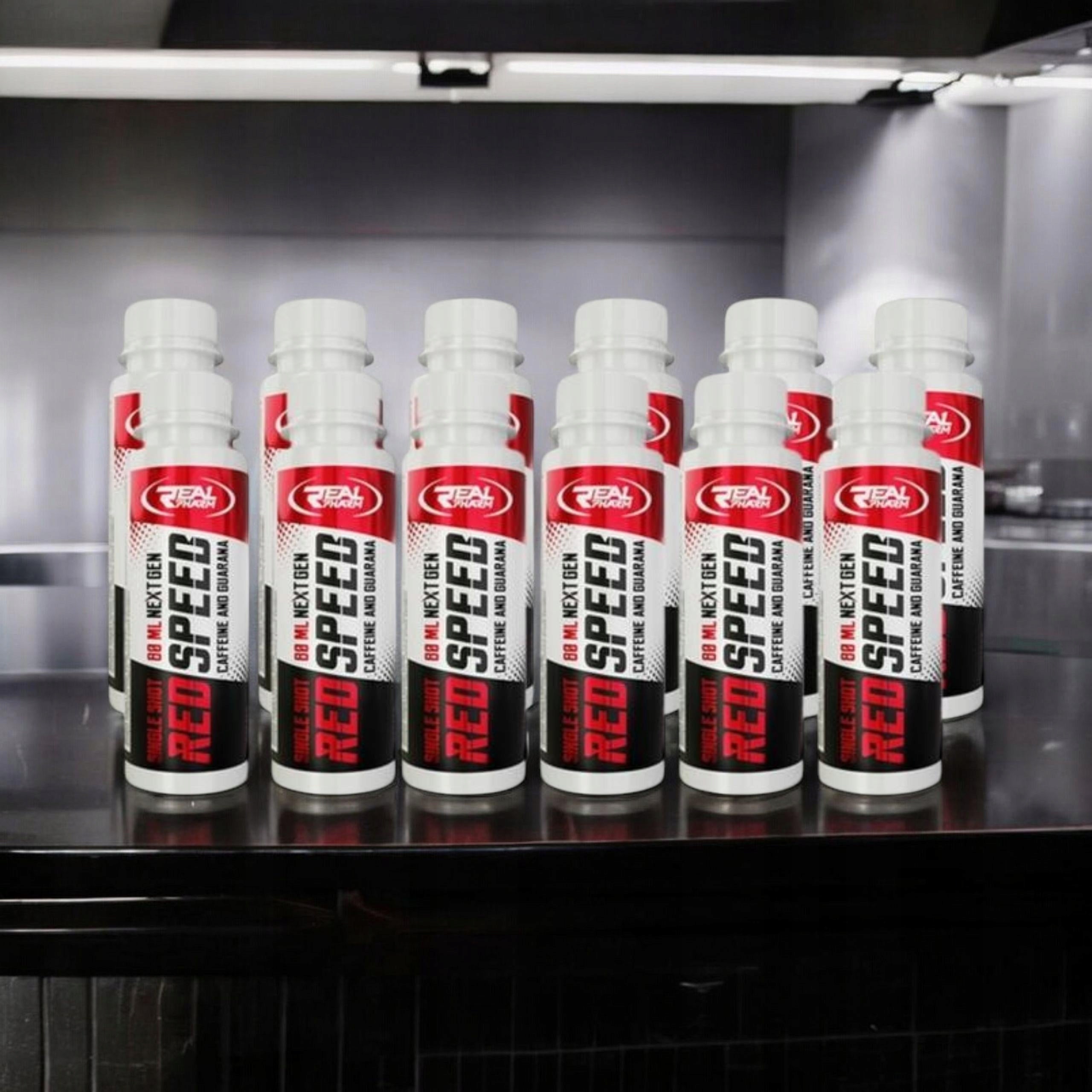 Energy Shot REAL PHARM Speed Shot 12x80ml Caffeine Guarana Energy Packaging status original