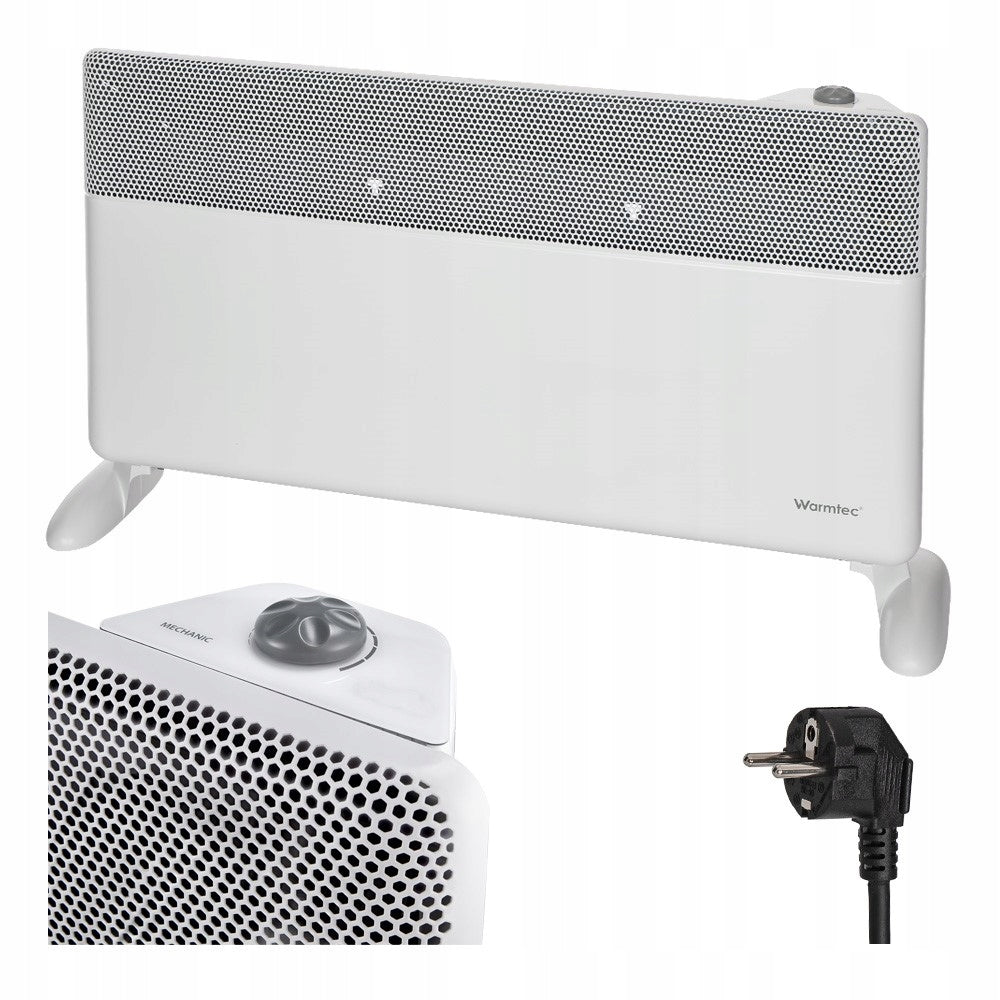 Energy efficient electric heater 2000W thermostat IP20 EGB Warmtec