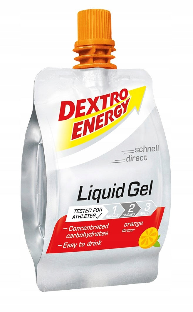 Energy gel Dextro Energy Orange liquid 60 g 60 ml Expiration date at least 1 year from the date of purchase